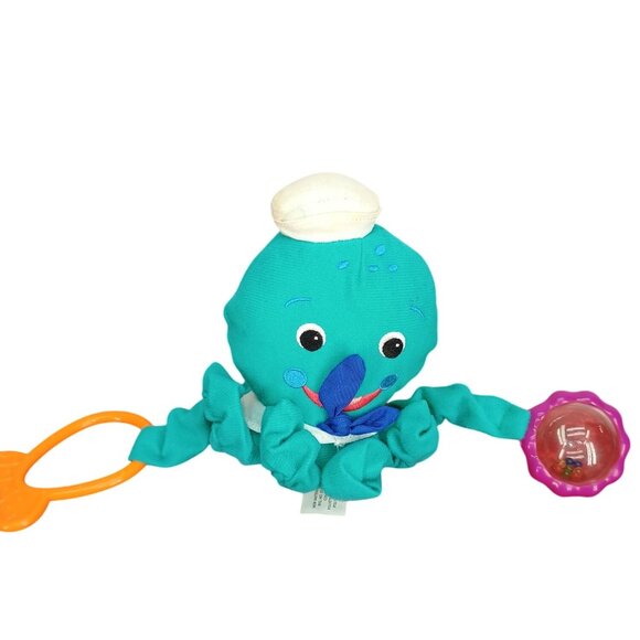 Octopus Baby Einstein Activity‎ Arms Hanging Crib Rattle Teal Plush Stuffed Toy - Picture 1 of 7